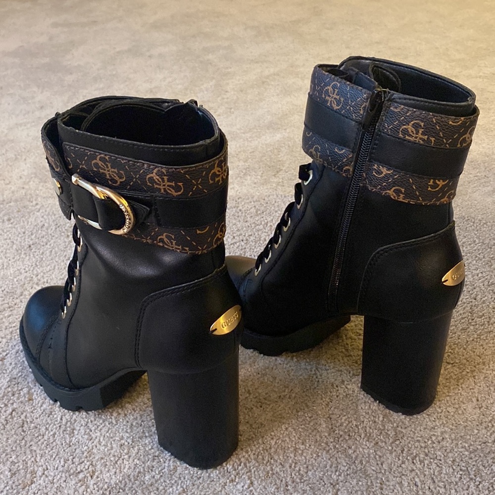 Guess gwRadell Faux Leather Platform Booties w/ Box